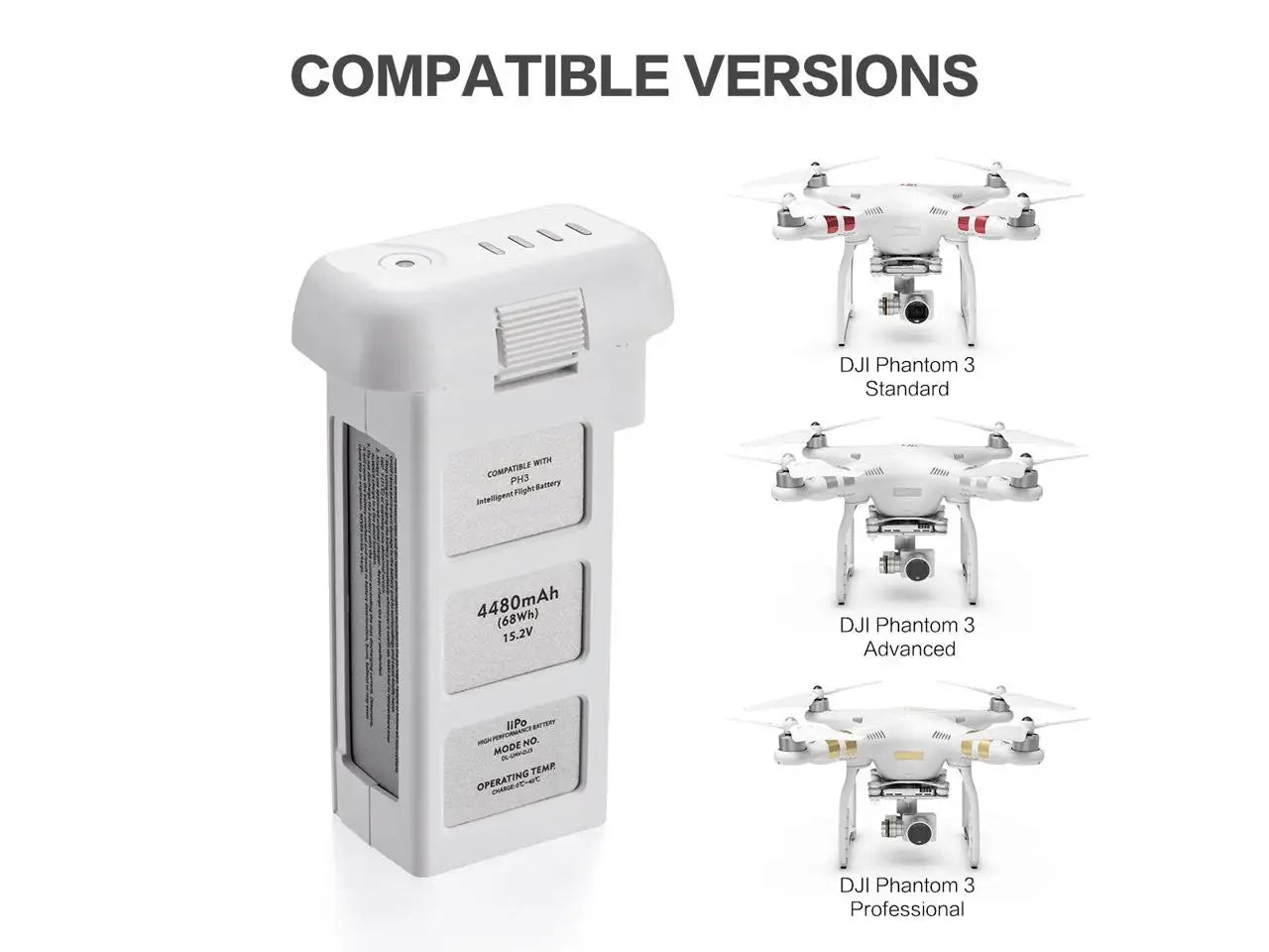 DJI Drone Replacement Batteries Long Lasting for Phantom 3 4 Mini 2 3 Mavic 2 and Pro