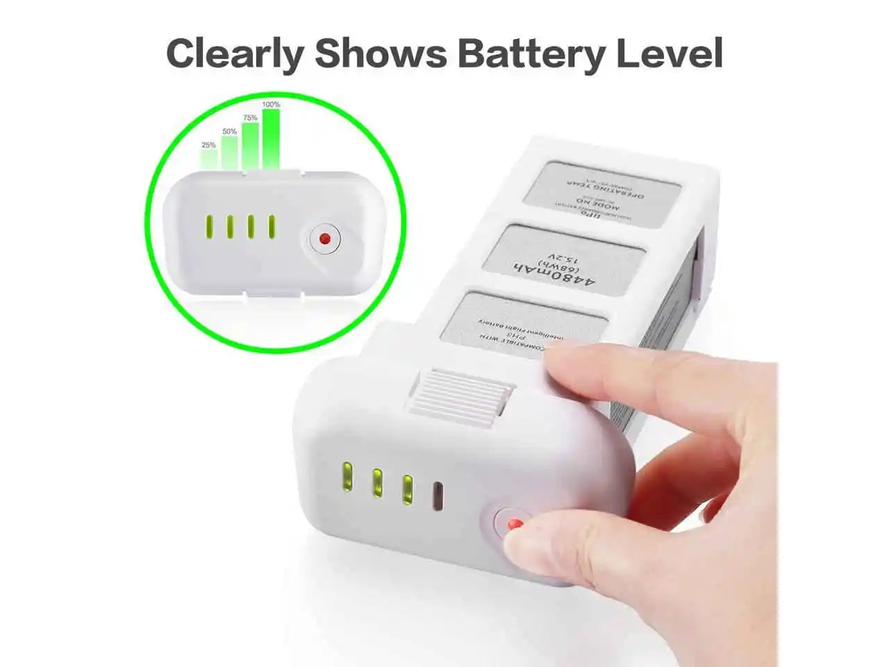 15.2 V  4480mAh 4500mAh Intelligent Replacement Flight Battery for DJI Drone Phantom 3 Phantom 3 SE Phantom 3&nbsp;Professional Advanced and Standard